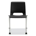 thumbnail image 3 of HON HMG2.N.A.ON.CU10.PLAT Motivate 300 lbs. Capacity Four-Leg Stacking Chair - Onyx/Black/Platinum (2/Carton), 3 of 3