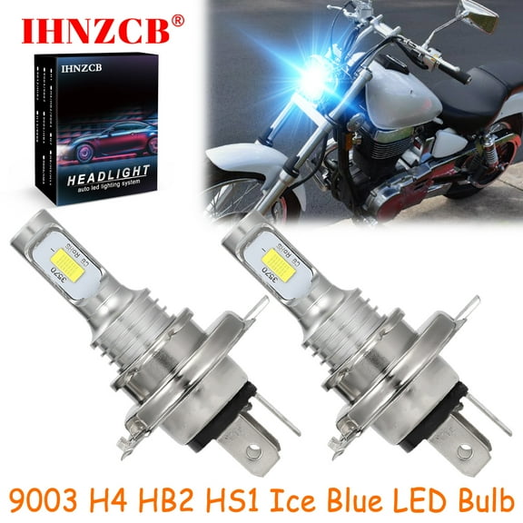 IHNZCB for Suzuki Boulevard S40 S50 S83 - 2X HS1 9003 H4 HB2 LED Headlights Bulb 55W Ice Blue YTL,Motorcycle Light,Y72