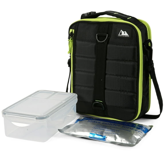 Arctic Zone High Performance Ultimate Expandable Lunch Bag, Black