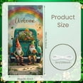 thumbnail image 2 of Green Theme St. Patrick's Day Banner Leprechaun Design Festival Display Clover Pattern Flower Decorated Gnome Themed Backdrop for Holiday Party Indoor Decoration Celebration, 2 of 9