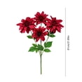 thumbnail image 3 of Hyknon Artificial Dahlias Flowers, Multi-Headed Faux Silk Flower Picks, Realistic Bendable Floral Bundles, Real Touch Fade Resistan Bouquet Decor for Indoor Decor Table Centerpieces Wedding Home31.9", 3 of 6