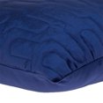 thumbnail image 5 of Nassau Collection Tuffed Velvet Quilt Basil Stitched Square Throw Pillow - 20" - Blue, 5 of 6