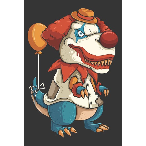 2020 Week To View Dated Planner Diary: 6x9 Inches Paperback Dino Clown