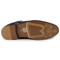 thumbnail image 6 of Metrocharm Alex-06 Men's Plaid Lace Up Wing Tip Classic Oxford Dress Shoe, 6 of 24