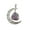 a, variant on YYKihy Natural Quartz Crystal Pendant Chakra Healing Gemstone Moon Necklace Jewelry