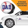 thumbnail image 7 of Magnet Me Up Baseball Dad Magnet Decal, 5 Inch Round, Vinyl Automotive Magnet, 7 of 7