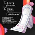 thumbnail image 3 of Kotex Ultra Thin Teen Overnight Pads with Wings, Heavy Absorbency, 30 Count, 3 of 7