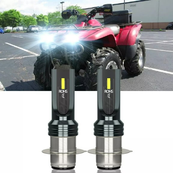 For Kawasaki Prairie 360 2003-13 H6 LED Headlight Bulbs 6000K White Ultar Brighter 2x