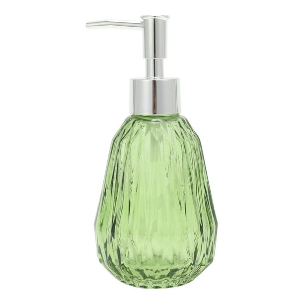 Dispensador de Jabón de Patrón Argyle 1 Pc 11.84oz Verde Tono Plateado
