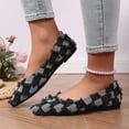 thumbnail image 4 of Black Women Fashion Flats With Denim Upper And Pointed Toe For Casual Outfits And Comfortable Daily Use, 4 of 9