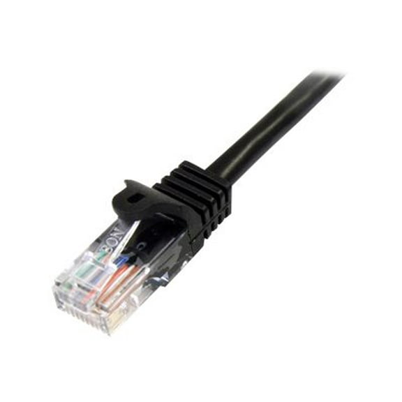 StarTech.com 45PATCH3BK 3 ft. Cat 5E Black Cat. 5E UTP Patch Cable