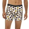 thumbnail image 2 of Men'S Boxer Briefs, Golden Brown Chocolate Print Soft And Breathable Mens Underwear Boxer Briefs With Widen Waist, 2 of 2