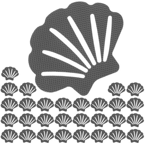 GOOHOCHY Bathtub Nonslip Stickers 30Pcs Grey Rubber Anti Slip for Bathrooms Bathtubs Floors Stairs