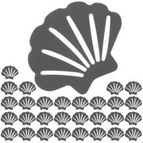 GOOHOCHY Bathtub Nonslip Stickers 30Pcs Grey Rubber Anti Slip for Bathrooms Bathtubs Floors Stairs