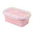 thumbnail image 2 of Collapsible Food Storage Containers with Airtight Lid, 18.6 oz, Small Kitchen Stacking Silicone Collapsible Meal Prep Container Set for Leftover, Microwave Freezer Dishwasher Safe,H, 2 of 9