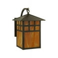 thumbnail image 2 of Meyda 141245 13.5 in. Seneca Window Pane Curved Arm Wall Sconce, Ha Smooth & Sandblasted Inside, 2 of 4