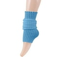 thumbnail image 3 of lnmuld Cute Leg Warmers Women's Solid Color Knitted Leg Warmers Thick Wool Foot Warmers for Party and Casual Wear Size:One Size, 3 of 4