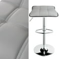 thumbnail image 7 of HOMEKOKO Bar Stools Set of 2 Square Backless Adjustable Bar Stools Swivel Bar Stool(Light Grey), 7 of 7