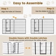 thumbnail image 6 of Gymax 16 Panel 40'' Height Pen Fence w/ Lock Indoor Outdoor Foldable Fencing Gate, 6 of 10