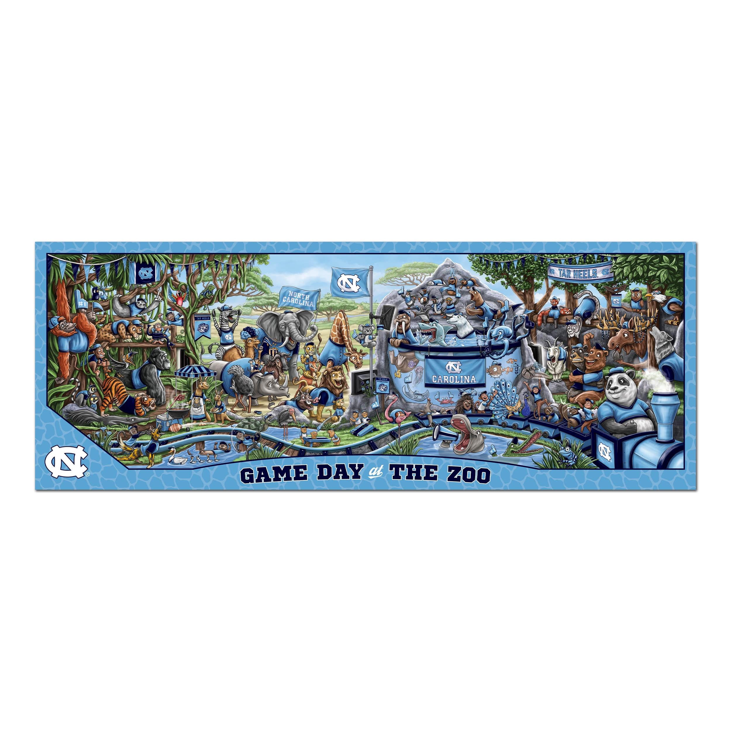 YouTheFan NCAA North Carolina Tar Heels Game Day at the Zoo - 500 pc Puzzle