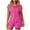 Pink, variant on VBVC Women's Textured Collar 2 Piece Short Sets , Summer Drawstring Button Down Outfits For Women , Ladies' Short Sleeve Lounge Suit Sets with Pockets,Black,S-2XL