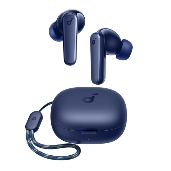 Auriculares inalámbricos Soundcore by Anker P20i True, controladores de 10 mm con graves grandes, Bluetooth 5.3, tiempo de reproducción prolongado de 30 horas, resistentes al agua, 2 micrófonos para l