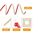 thumbnail image 3 of Uxcell Moldura autoadhesiva para paredes 0.6" x 16 pies tiras de paneles de pared borde de papel tapiz blanco dorado, 3 of 7