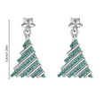 thumbnail image 3 of PuSpu Christmas Tree Earrings Holiday Earrings Christmas Gifts For Girlfriend Family Christmas Ornaments, 3 of 6