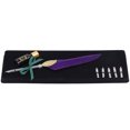 thumbnail image 2 of Calligraphy Dip Pen, Antique Retro Quill Pen Ink Set With 5 Nibs Empty Ink Bottle For Beginner Enthusiast, 2 of 8