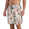 thumbnail image 2 of Balery Floral With Butterflies Traje de Baño Estilo Hawaiano para Hombre, Shorts de Secado Rápido con Bolsillos-XX-Large, 2 of 6
