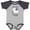 Baseball Heather and Navy, variant on Inktastic This Llama Loves His Mama with Blue Hearts Boys Baby Bodysuit