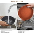 thumbnail image 4 of Air Fryer Silicone Liners Set of 2, Reusable & Non-Stick – Fits 3-5 Qt Air Fryers, Compatible with Ninja, Top 8" Bottom 6.8", 4 of 7