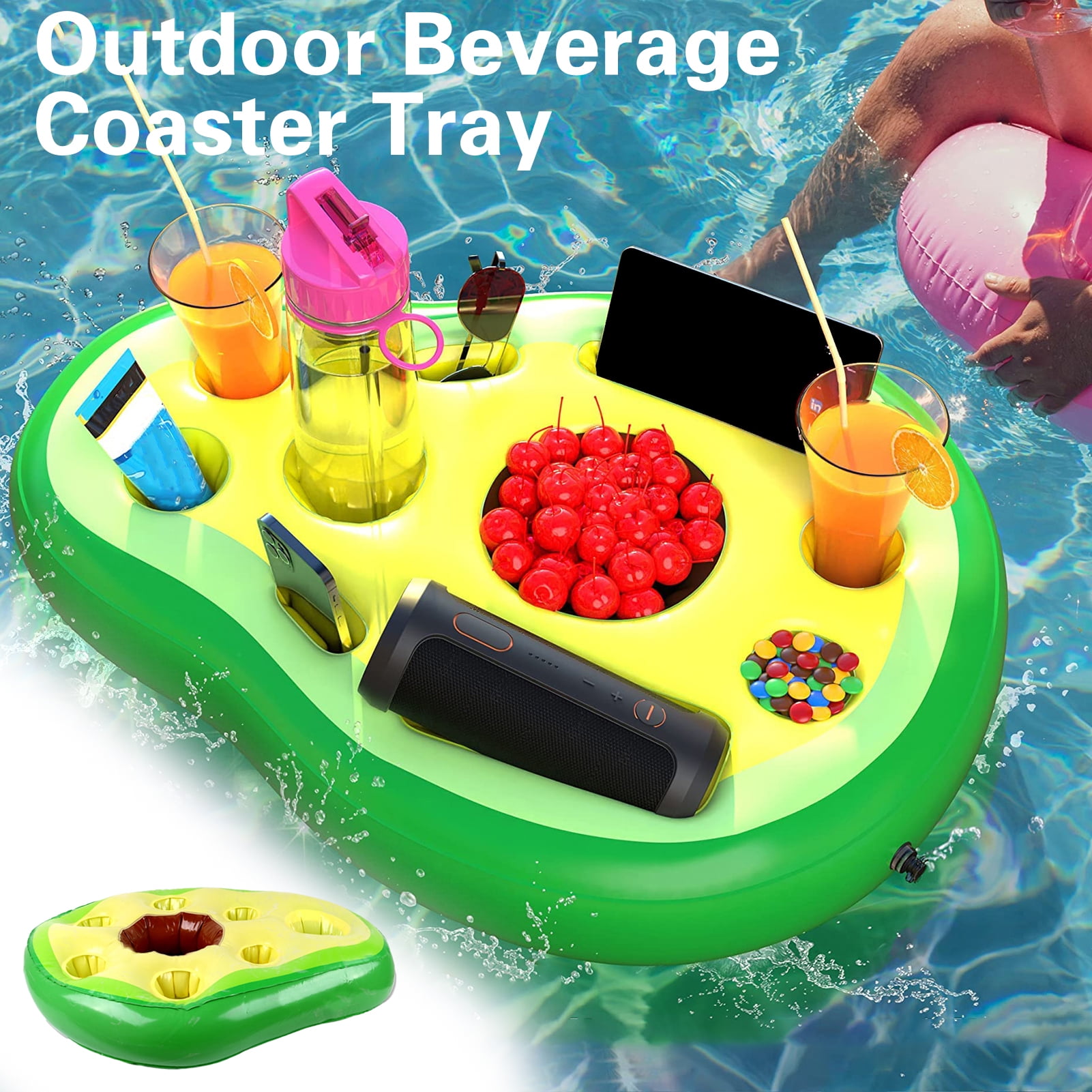 Bobasndm Premium Floating Drink Holder for Pool, Hot Tub Accessories