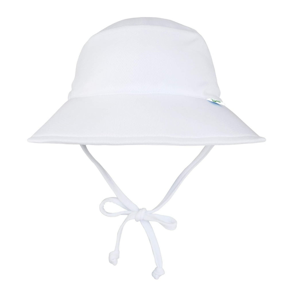 i play. by green sprouts Baby Breathable Swim & Sun Bucket Hat 24T White