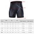thumbnail image 2 of FIEWESEY Men's Cycling Shorts Padded Bicycle Riding Half Pants Bike Biking Tights (Blue, XXL), 2 of 8