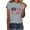 Gray#1, variant on Fartey 4th of July Shirt for Women Patriotic Short Sleeve Tops Loose Fitted Independence Day Crew Neck T Shirts American Flag Graphic Tees Army Green S