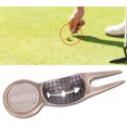 thumbnail image 5 of Golf Bandera Americana Metal Verde Tenedor Marca Creativa Bola Tenedor Regalo de Recuerdo, Aleación de Aluminio con Marcador de Bola, 5 of 5