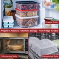 thumbnail image 5 of SIGNORA WARE 2-Pack 3L & 6.5L Food Storage Containers with Lids, Black, 5 of 8