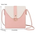 thumbnail image 2 of JAHH Women Shoulder Bag Satchel Purse Vintage Small College Crossbody Work Cross body Fashion Simple Solid Soft Buckle Strap Practical Messenger Bags, 2 of 2