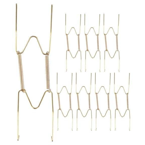 Masteelf 8pcs Hanging Plate Hanging Plate Holder Wall Plate Hanging Hooks Decorative Plate Hangers Wall Plate Hangers Decorative Plate Holders