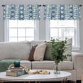 thumbnail image 4 of LALILO Kitchen Curtain Valance Native Batik Watercolor Rod Pocket Window Curtain 52"x 18" Set of 2, 4 of 5