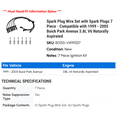 thumbnail image 2 of Spark Plug Wire Set with Spark Plugs 7 Piece - Compatible with 1999 - 2005 Buick Park Avenue 3.8L V6 Naturally Aspirated 2000 2001 2002 2003 2004, 2 of 2