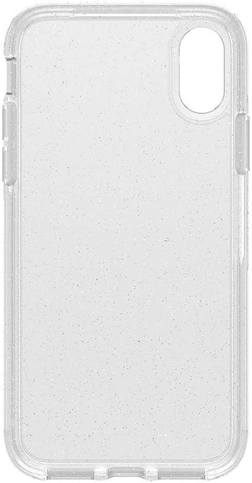 OtterBox Symmetry Clear Series Case for iPhone Xs & iPhone X - Retail Packaging - Stardust (Silver Flake/Clear)
