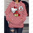 thumbnail image 1 of Kawaii Hello Kitty Chandail à Capuche pour Femmes Anime Kt Cat Graffiti Chandail à Capuchon Y2K Veste de Rue Manteau Mode Vêtements Amples pour Fille, 1 of 7