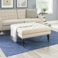 thumbnail image 5 of Aubrey Natural Square Tufted Ottoman, 5 of 5