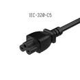 thumbnail image 4 of Cable Leader 1 ft 18 AWG 3-Prong Notebook AC Power Cord (IEC320 C5 to NEMA 5-15P), 4 of 5