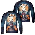 thumbnail image 3 of Happy Halloween Vampire Devon Rex BOO with Pumpkins Fun and Spooky All Over Print 3D Sweatshirt Unisex Merch Cat Lover Kitten Owner Gifts - 00018, 3 of 6