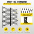 thumbnail image 4 of Dranite Steel Folding Security Gate 5'x10' - 360° Rolling w/ Keys, 4 of 6
