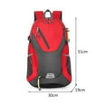 thumbnail image 3 of AMERTEER 40L Outdoor Backpack Large-capacity Polyester Climbing Travel Knapsack (Red), 3 of 7