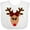 AA-White, variant on Inktastic Cute Girl Reindeer with Buffalo Plaid Bow Boys or Girls Baby Bib
